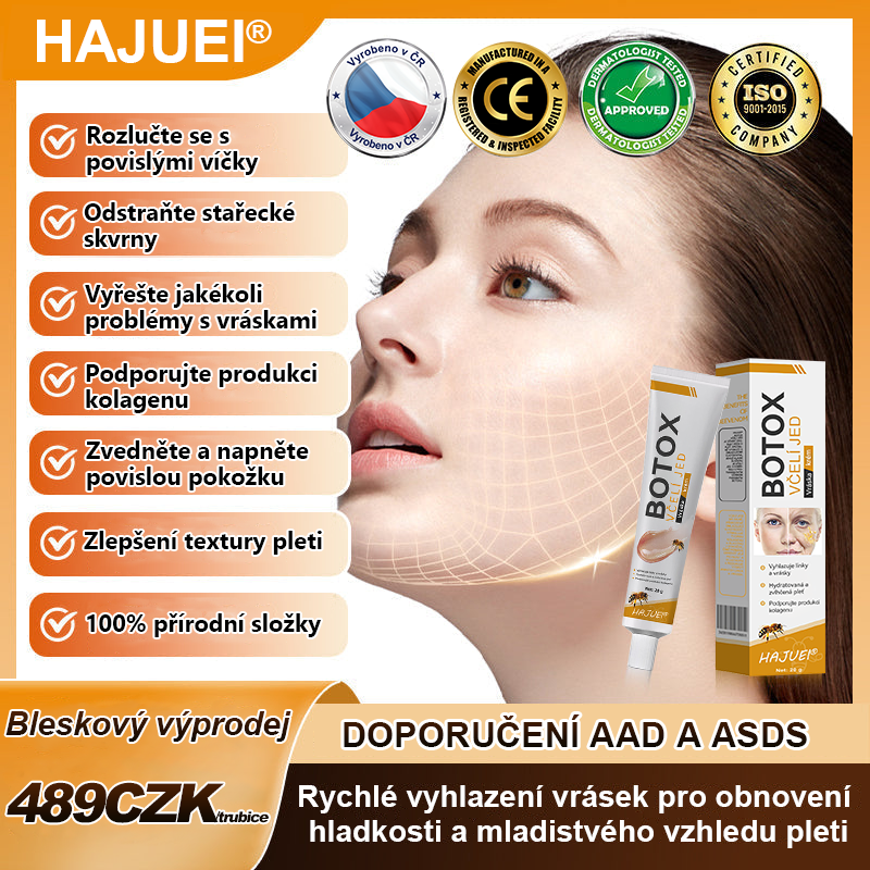 Poslední den akce: 50 % sleva - 🍯HAJUEI® Botox Včelí jed Krém na odstranění vrásek ✨