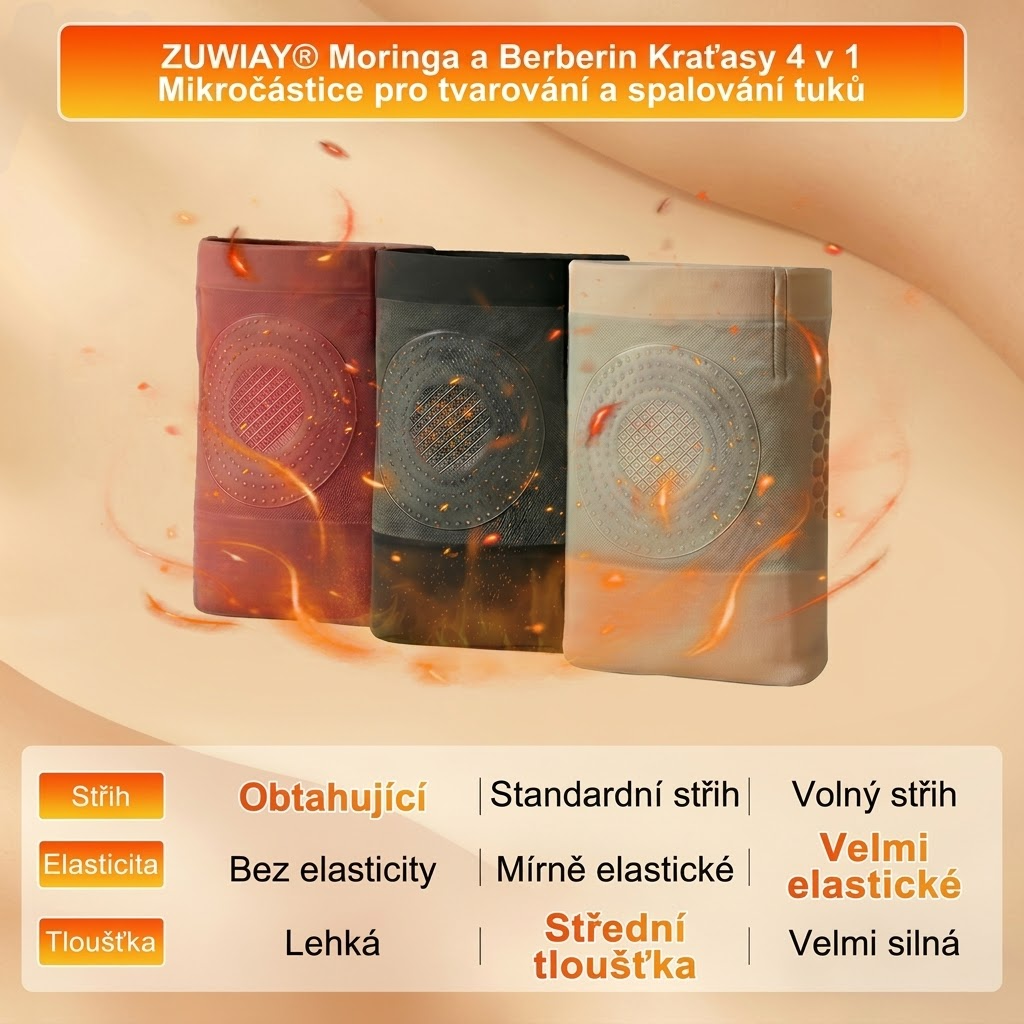 CZ👙Oficiální obchod značky | ZUWIAY® 2026 Moringa & Berberine 4v1 mikročásticová tvarující a spalující tuk šortky