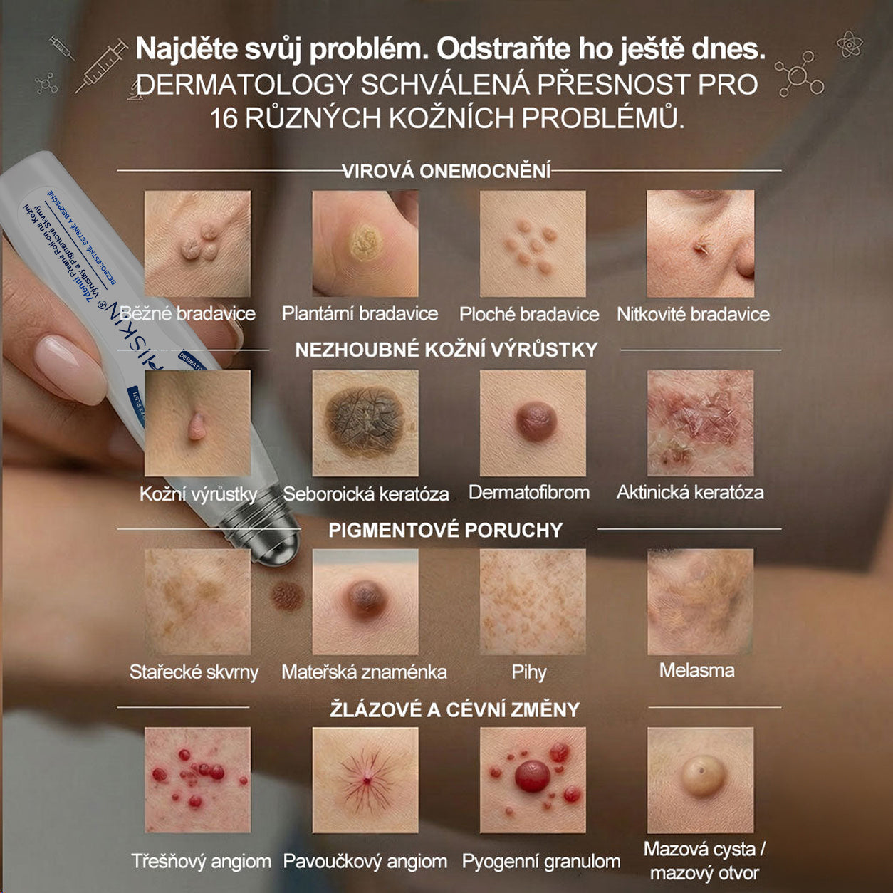Oficiální značkový obchod | Hiskin® 7denní odstraňovač skvrn a pigmentových skvrn (Bezbolestný rollerball bez jizev)🐬