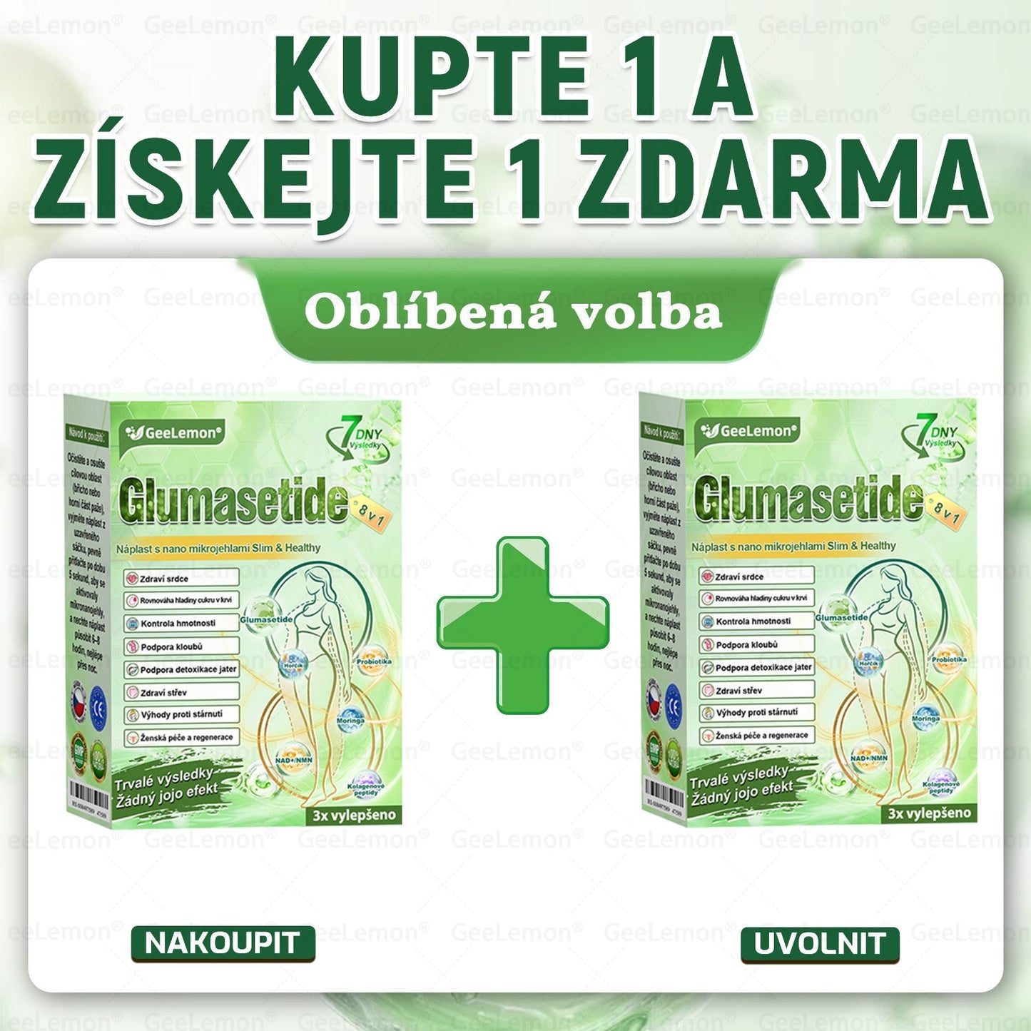 👩‍⚕️ 🎁 𝐆𝐞𝑒𝑙𝑒𝐦𝐨𝐧® Glum𝐚𝐬𝐞tide 8 v 1 – Zeštíhlující nano mikrojihlový náplast 🇨🇿 Jen 1× denně ✅ Viditelné změny za 7 dní – na obezitu, kardiovaskulární zdraví, diabetes a kloubní problémy